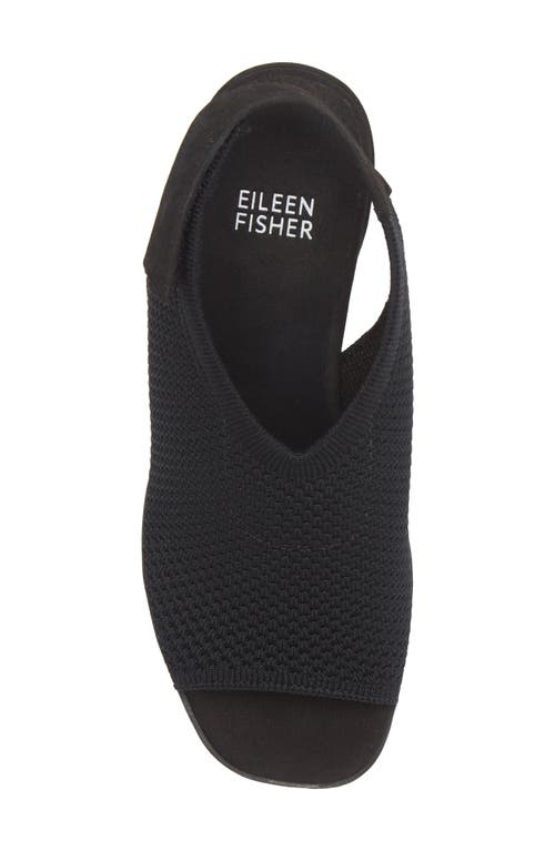 Eileen Fisher Cue Knit Sandal In Black