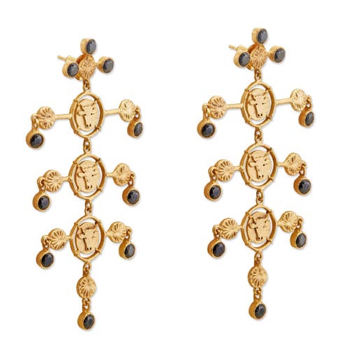 Dhwani Bhansal Inka Chandeliers In Gold Plated