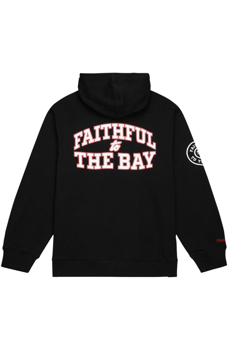 Mitchell & Ness Men's Mitchell & Ness Black San Francisco 49ers Faithful to The Bay OG Pullover Hoodie, Alternate, color,