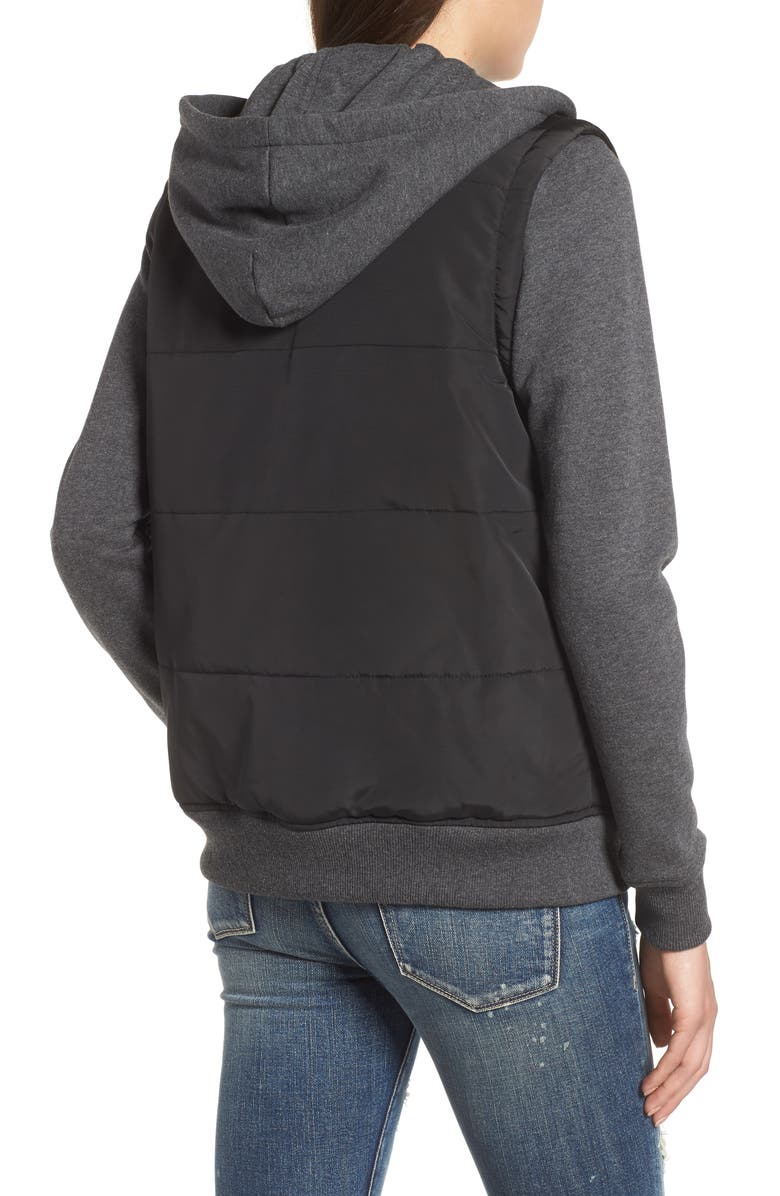 RVCA Eternal Mixed Media Hoodie, Alternate, color, 