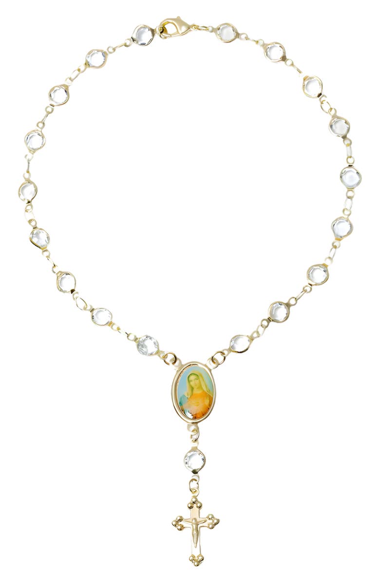 The M Jewelers Rosary Anklet, Main, color, 