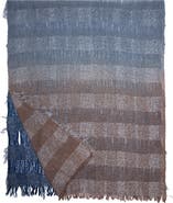 SAACHI Gradient Stripe Fringe Scarf
