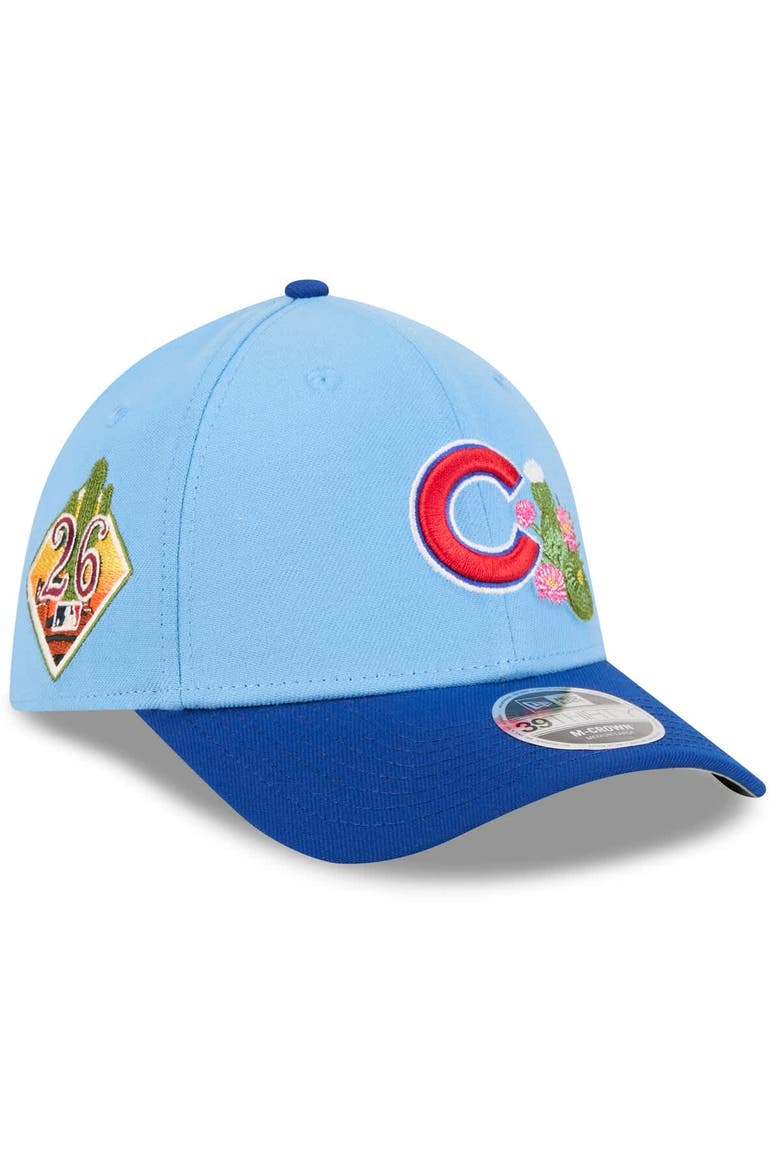 Men's New Era  Light Blue/Royal Chicago Cubs 2026 Spring Training M-Crown 39THIRTY Flex Hat, Main, color, Light Blue