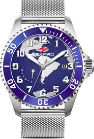 Seapro World Time Mesh Strap Watch