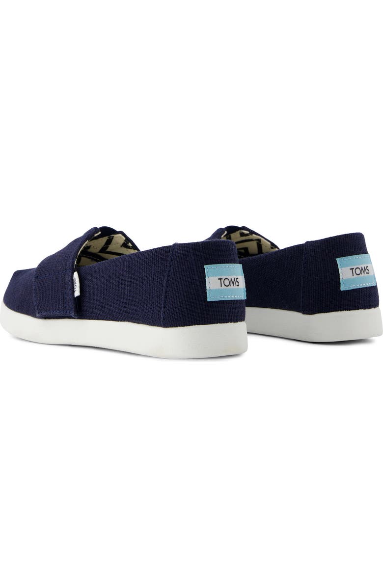 TOMS Kids' Alpargata Sneaker, Alternate, color, Navy