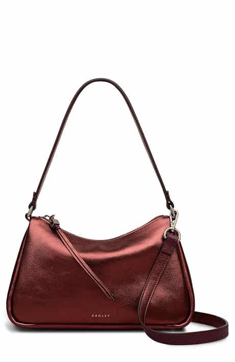 Radley Carlton Close Metallic Leather Shoulder Bag