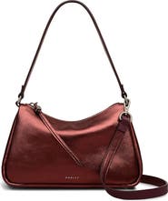 Radley Carlton Close Metallic Leather Shoulder Bag