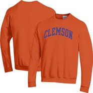 Champion Men's Champion  Orange Clemson Tigers Basic Arch Fleece Pullover Sweatshirt