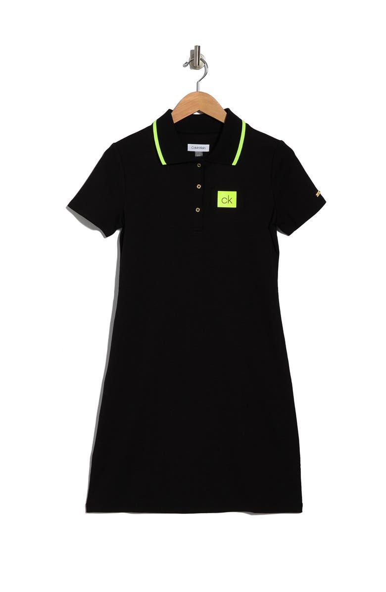 Calvin Klein Chest Logo Polo Dress, Alternate, color,