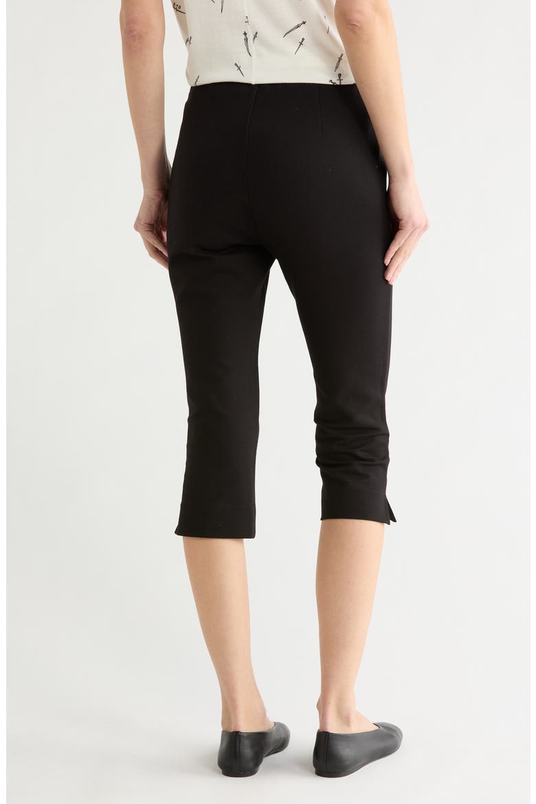 Kate Ponte Capri Pants, Alternate, color, BLACK