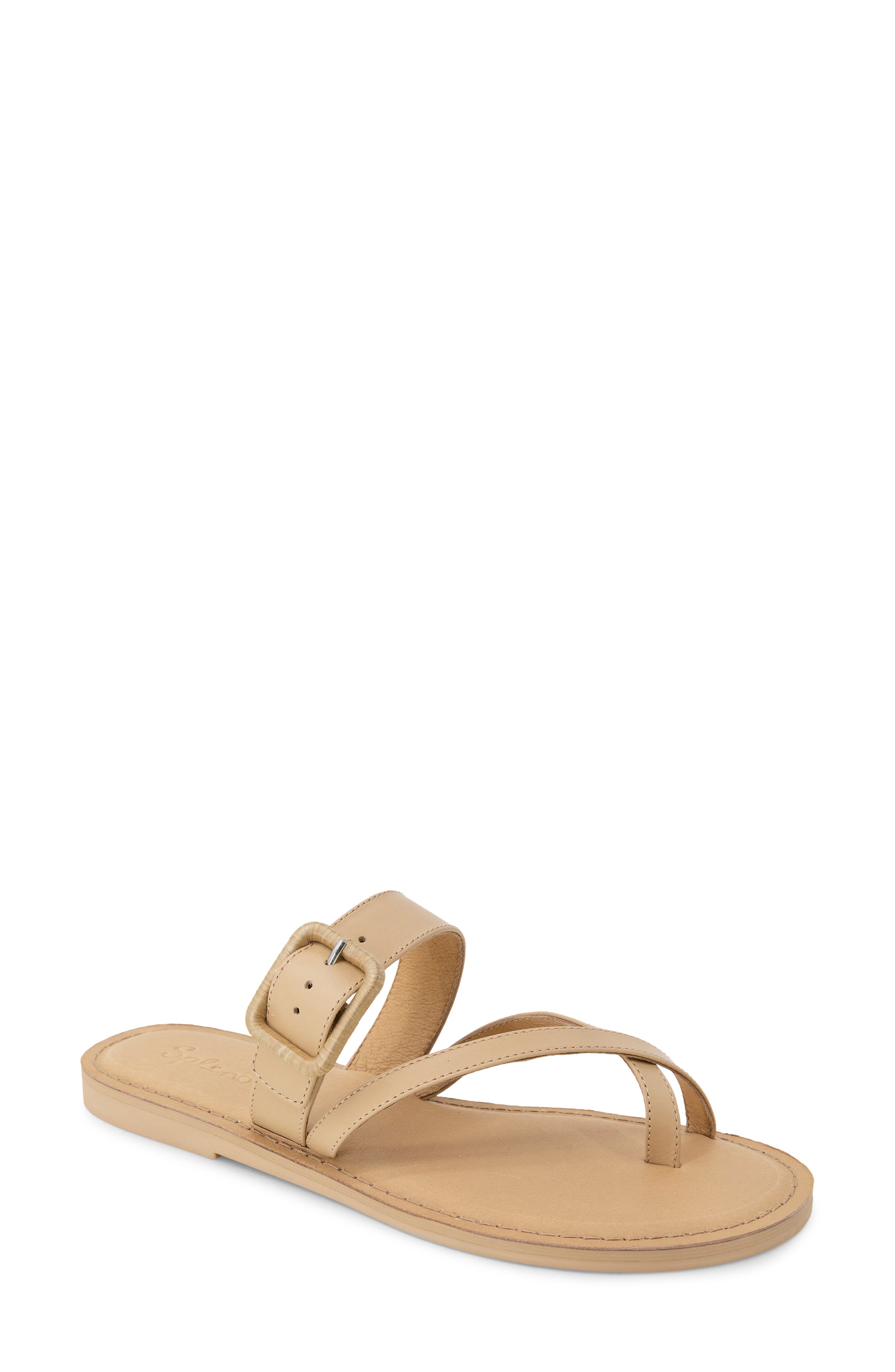 Splendid Sutton Toe Loop Sandal, Main, color, Light Almond