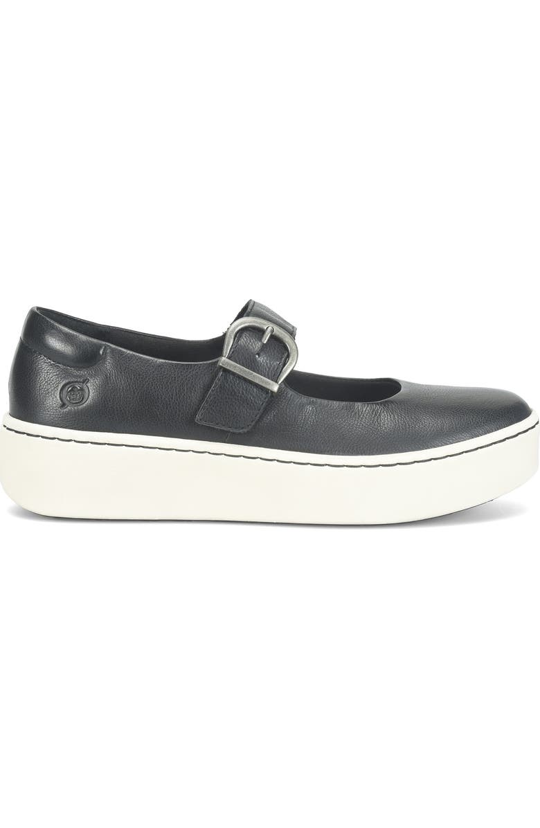 Børn Mira Mary Jane Platform Sneaker, Alternate, color, Black Leather