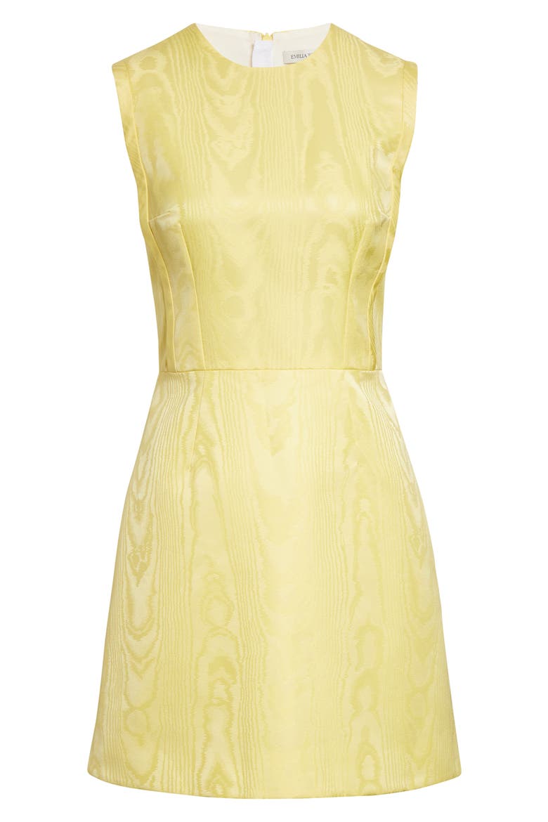 Neelam Moiré Mikado A-Line Minidress, Alternate, color, LEMON