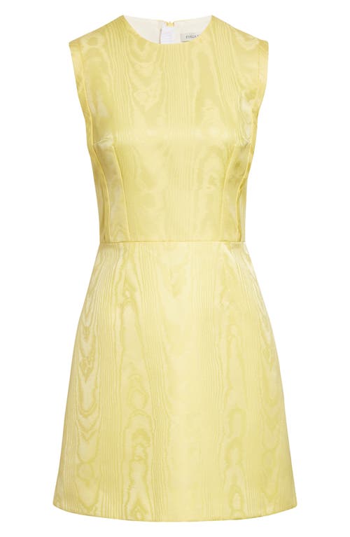 Emilia Wickstead Neelam Moiré Mikado A-line Minidress In Yellow