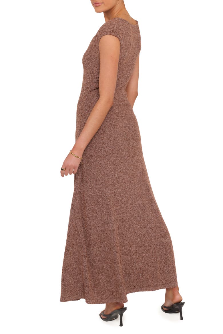 Talisa Asymmetric A-Line Dress, Alternate, color, BROWN MARLE