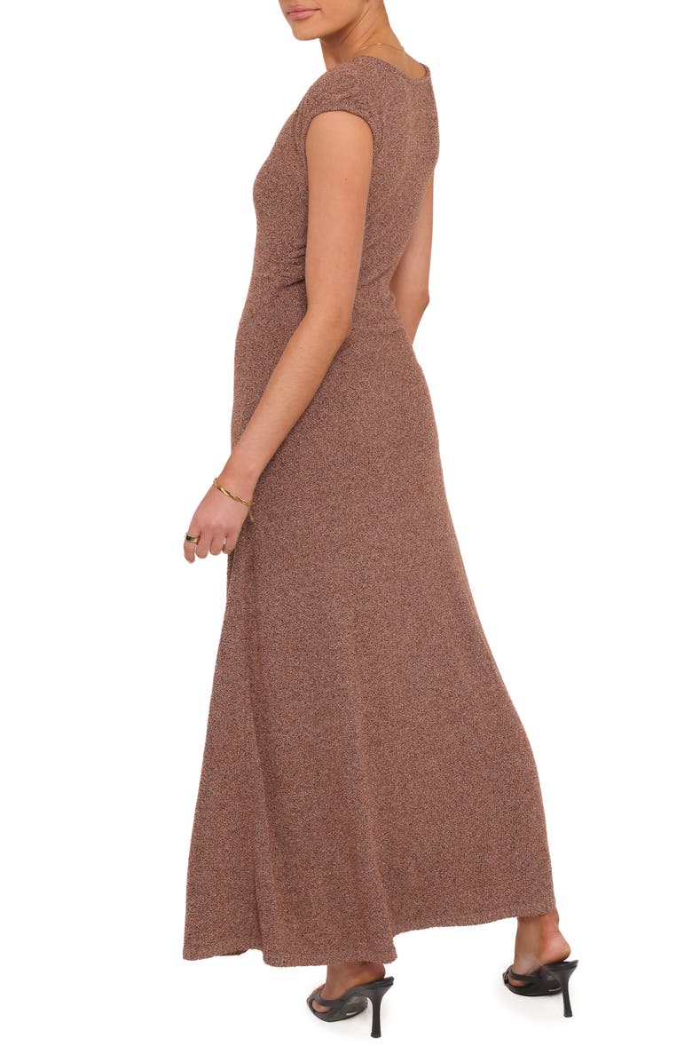 Petal & Pup Talisa Asymmetric A-Line Dress, Alternate, color, Brown Marle