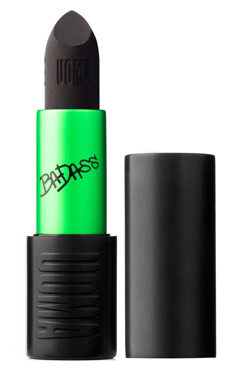 UOMA Beauty Make it Black Badass Icon Lipstick, Main, color, 