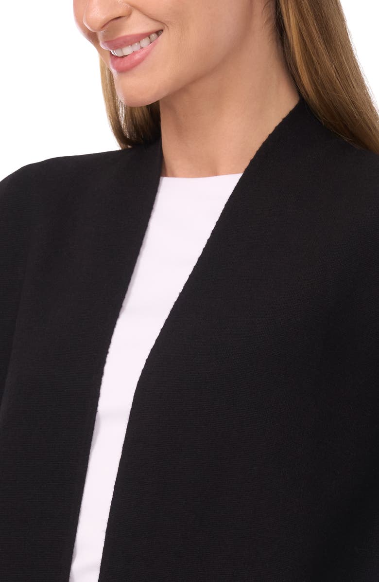 Halogen<sup>®</sup> Open Front Longline Cardigan, Alternate, color, Rich Black