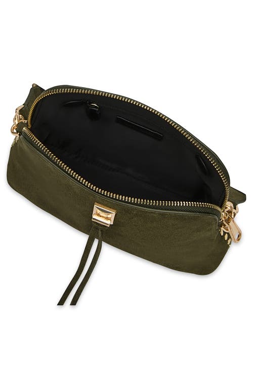 Rebecca Minkoff Darren Dome Leather Crossbody Bag In Green