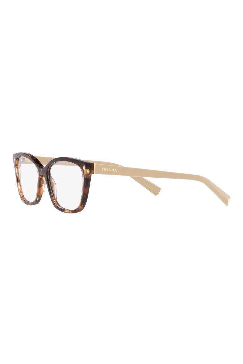 55mm Rectangular Optical Glasses, Alternate, color, DARK HAVANA