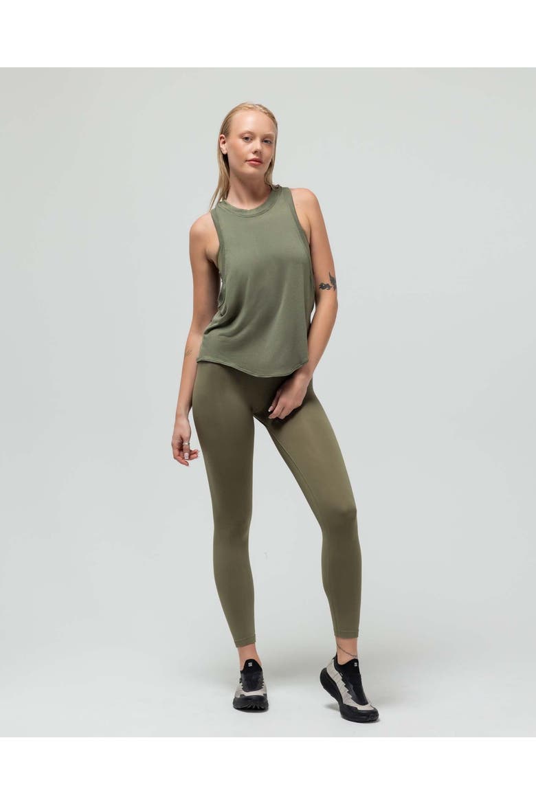 The Loose Racerback Tank Top, Main, color, OLIVE