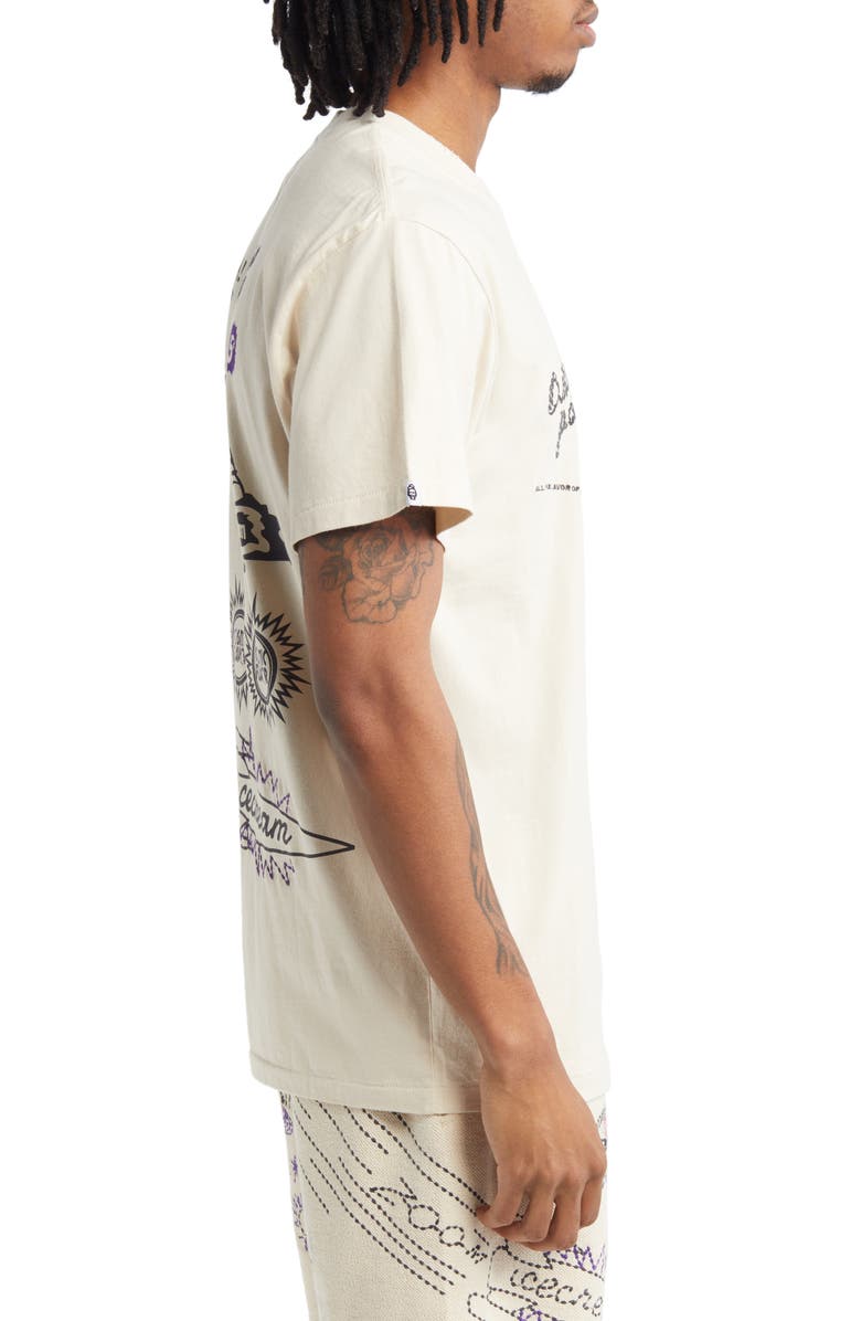 ICECREAM Zoom Embroidered Graphic T-Shirt, Alternate, color, Fog