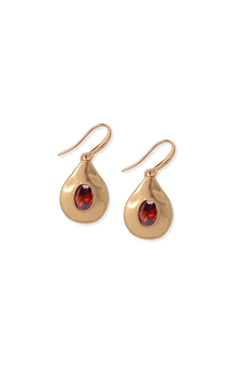 Rc Retro Chic Fig Hook Earrings In Gold