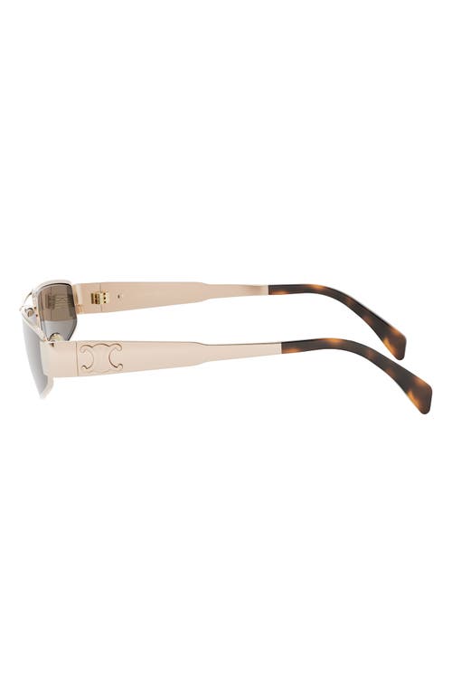 Celine Triomphe 59mm Geometric Sunglasses In Brown