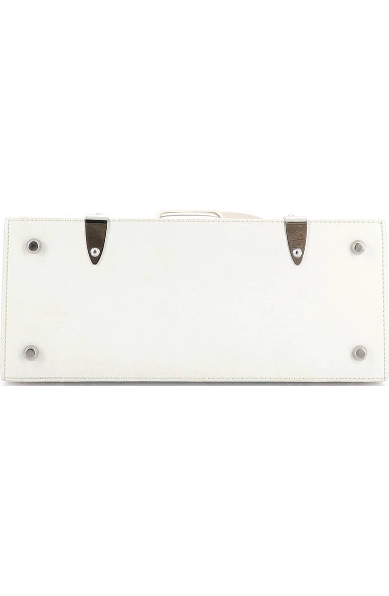 Pre-Owned Goyard Saigon Top Handle Bag Coated Canvas with Leather PM, Alternate, color, White