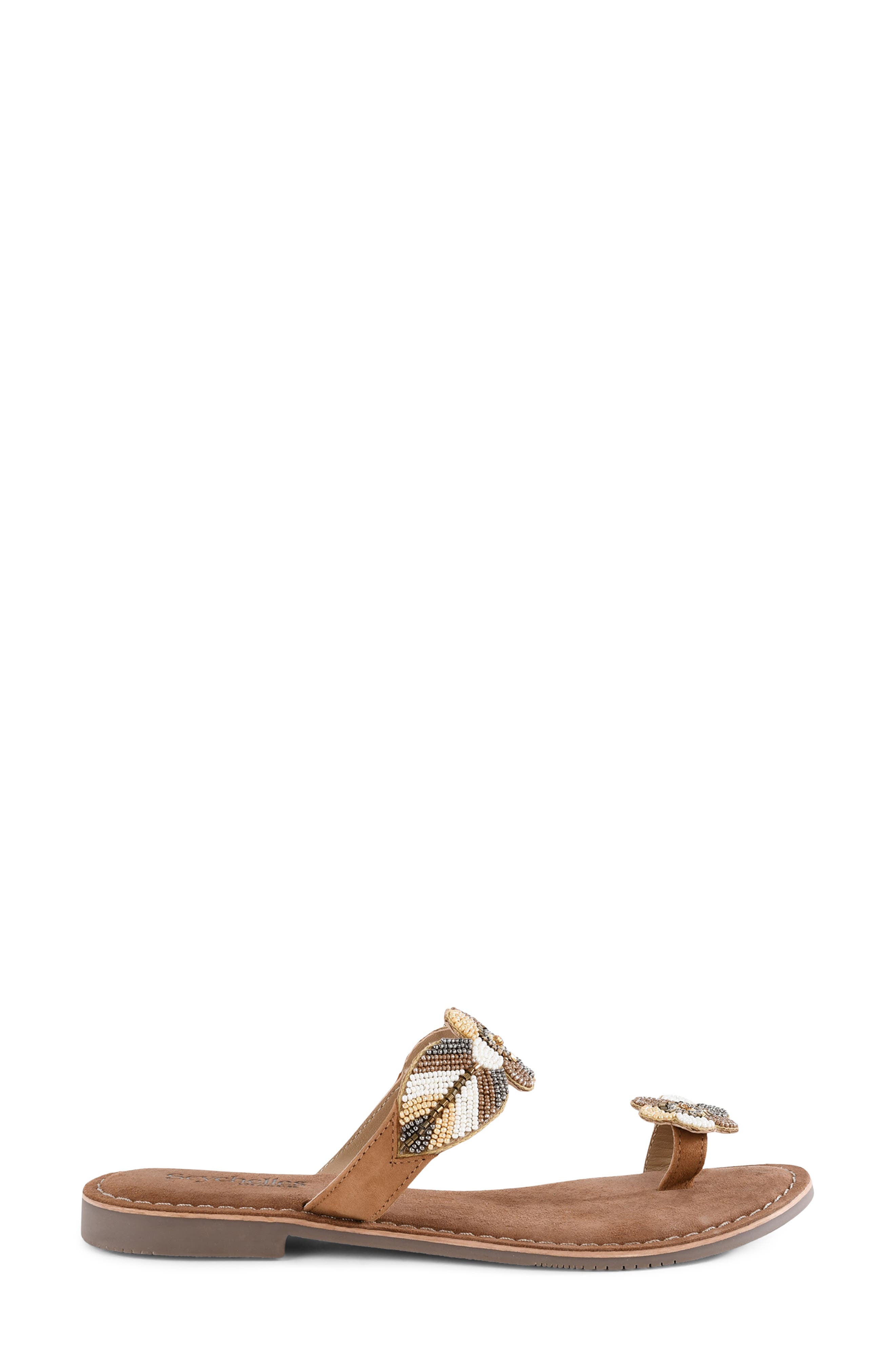 Seychelles Cherry Beaded Toe Ring Sandal, Alternate, color, Beige Multi