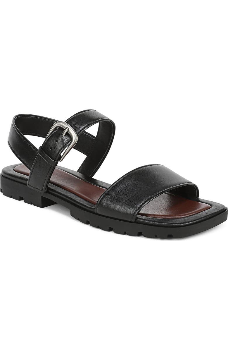 Vince Vega Ankle Strap Sandal, Main, color, Black
