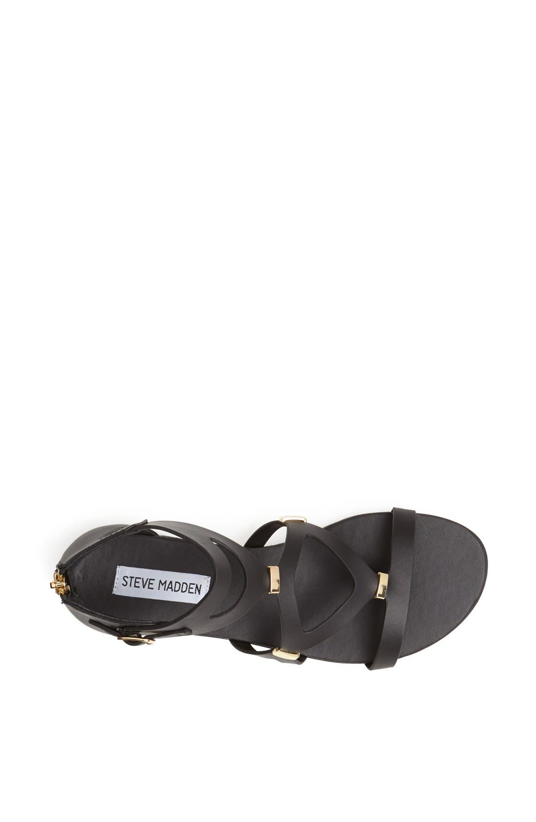 'Comma' Sandal, Alternate, color, BLACK