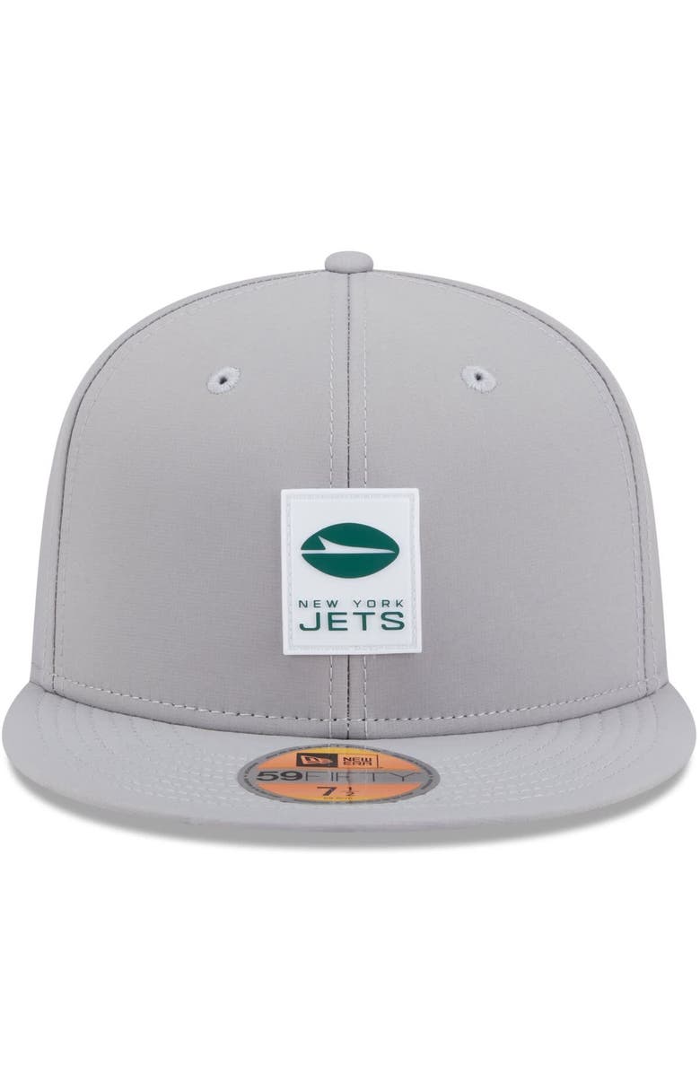New Era Men's New Era Gray New York Jets 2025 Sideline 59FIFTY Fitted Hat, Alternate, color, Gray