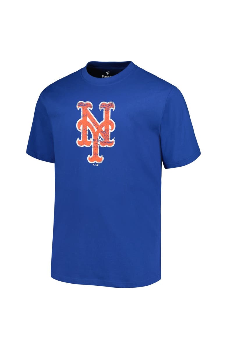 PROFILE Men's Profile Royal New York Mets Big & Tall Primary Logo T-Shirt, Alternate, color, Royal