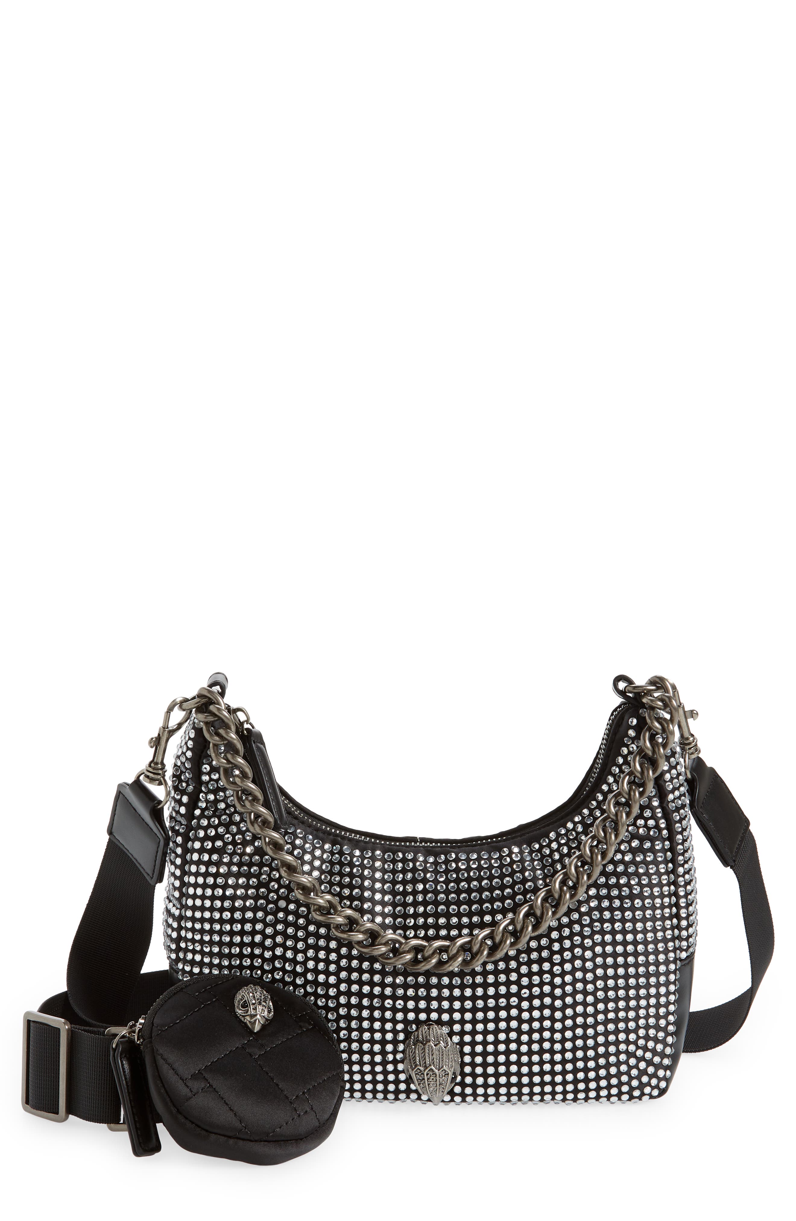 Kurt Geiger London Rhinestone Crossbody Bag, Main, color, 