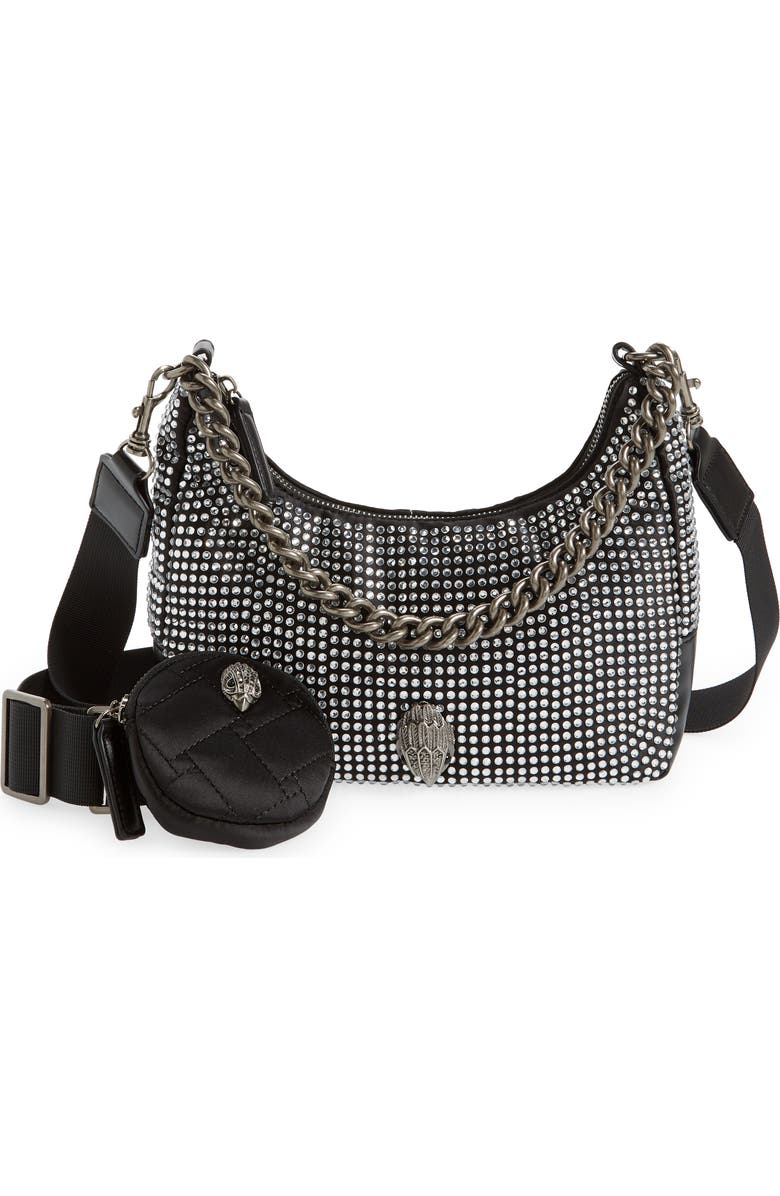 Kurt Geiger London Rhinestone Crossbody Bag, Main, color,
