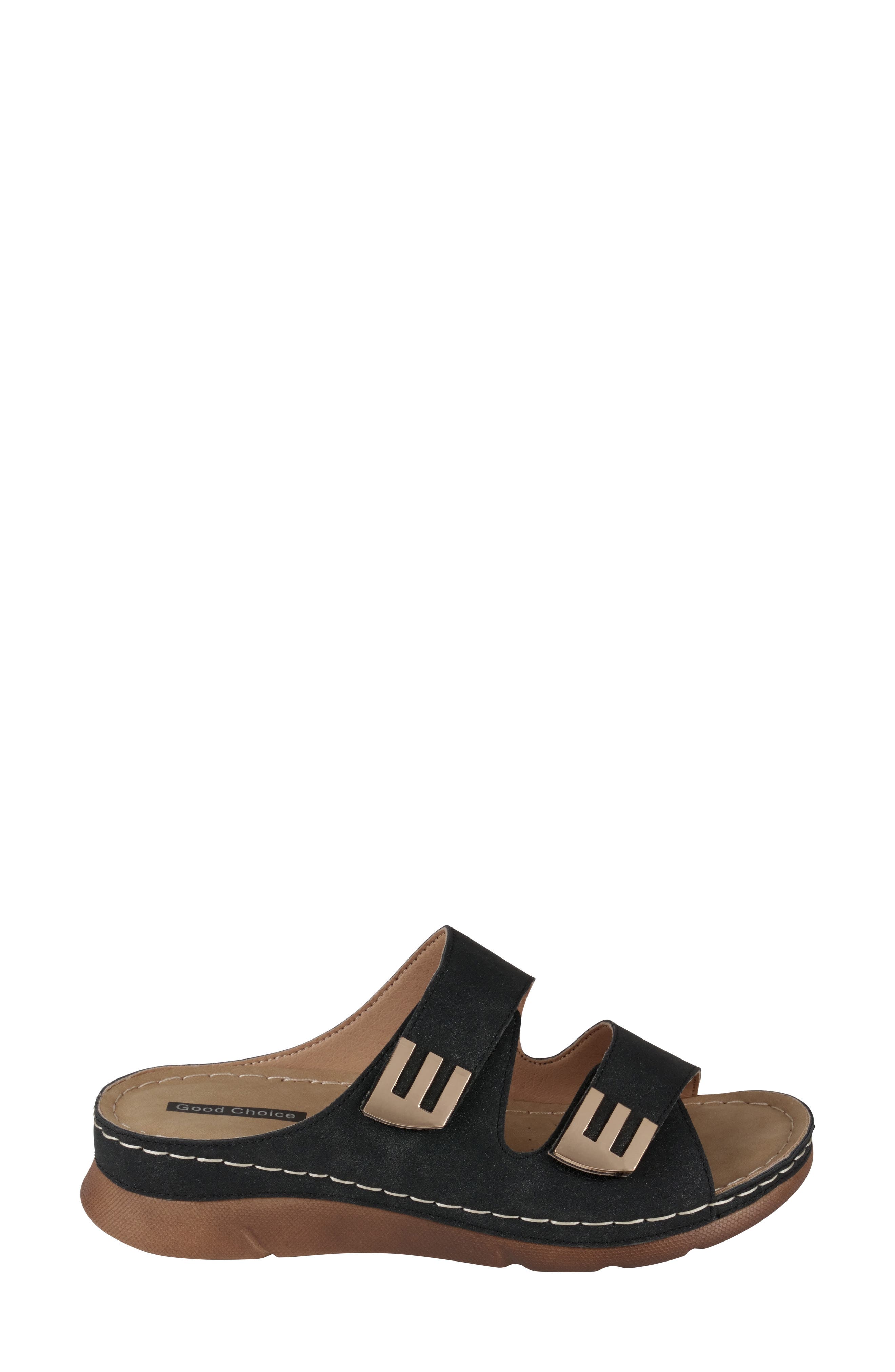 GOOD CHOICE NEW YORK Gretchen Hook & Loop Sandal, Alternate, color, 