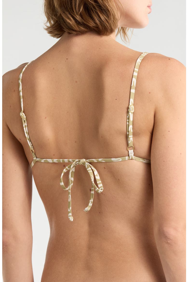 Lost On You Triangle Bikini Top, Alternate, color, GREEN TEA
