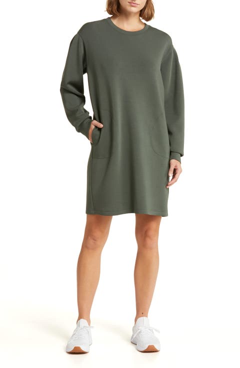AirEssentials Long Sleeve Knit Shift Dress