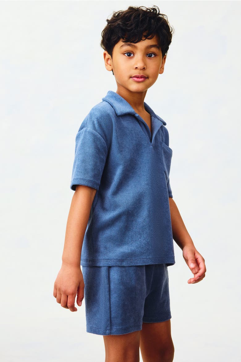 2-piece Cotton Terry Set, Alternate, color, Navy blue