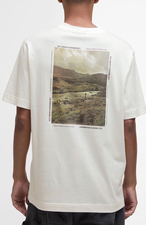 Barbour Parkend Photo Cotton Graphic T-shirt In White