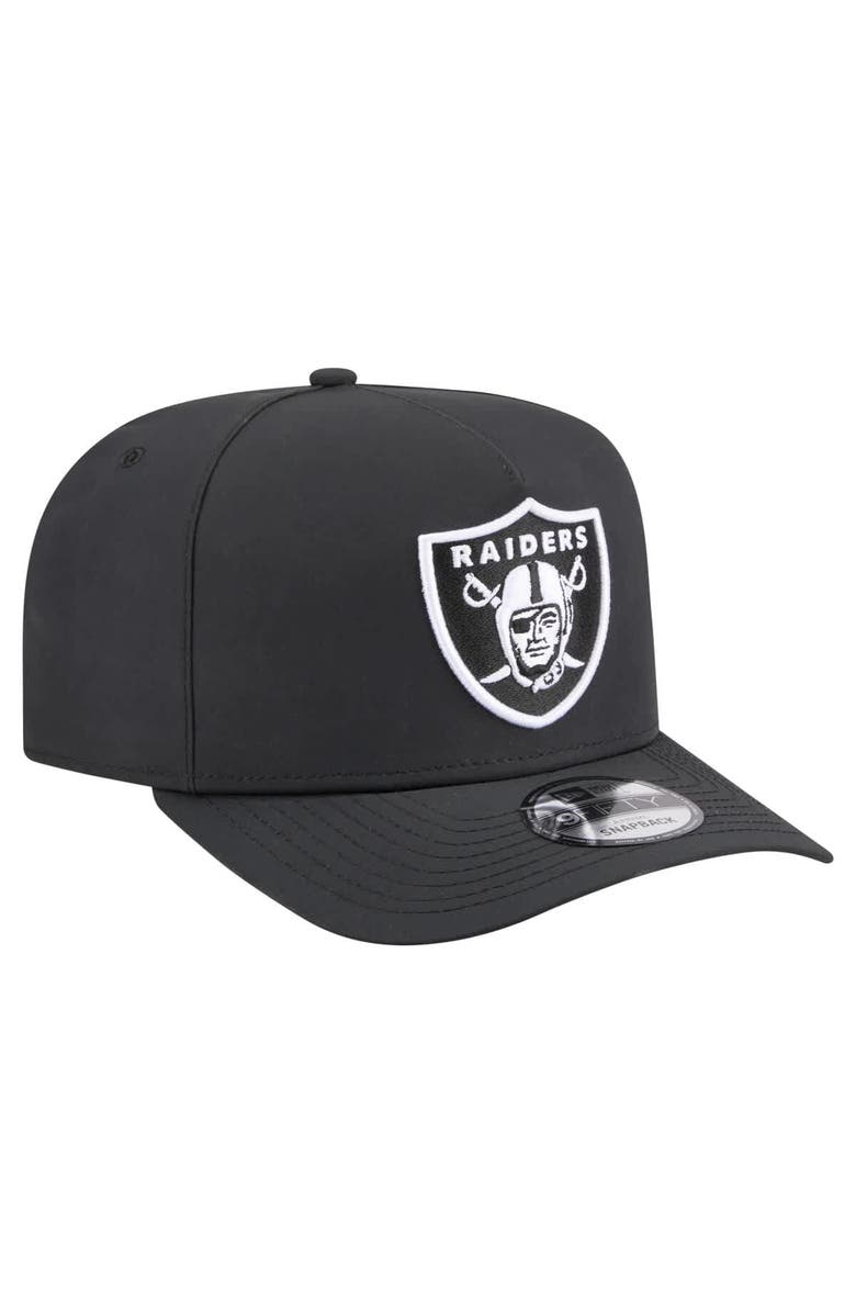 New Era Men's New Era Black Las Vegas Raiders Gore-Tex A-Frame 9FIFTY Adjustable Hat, Alternate, color, Black