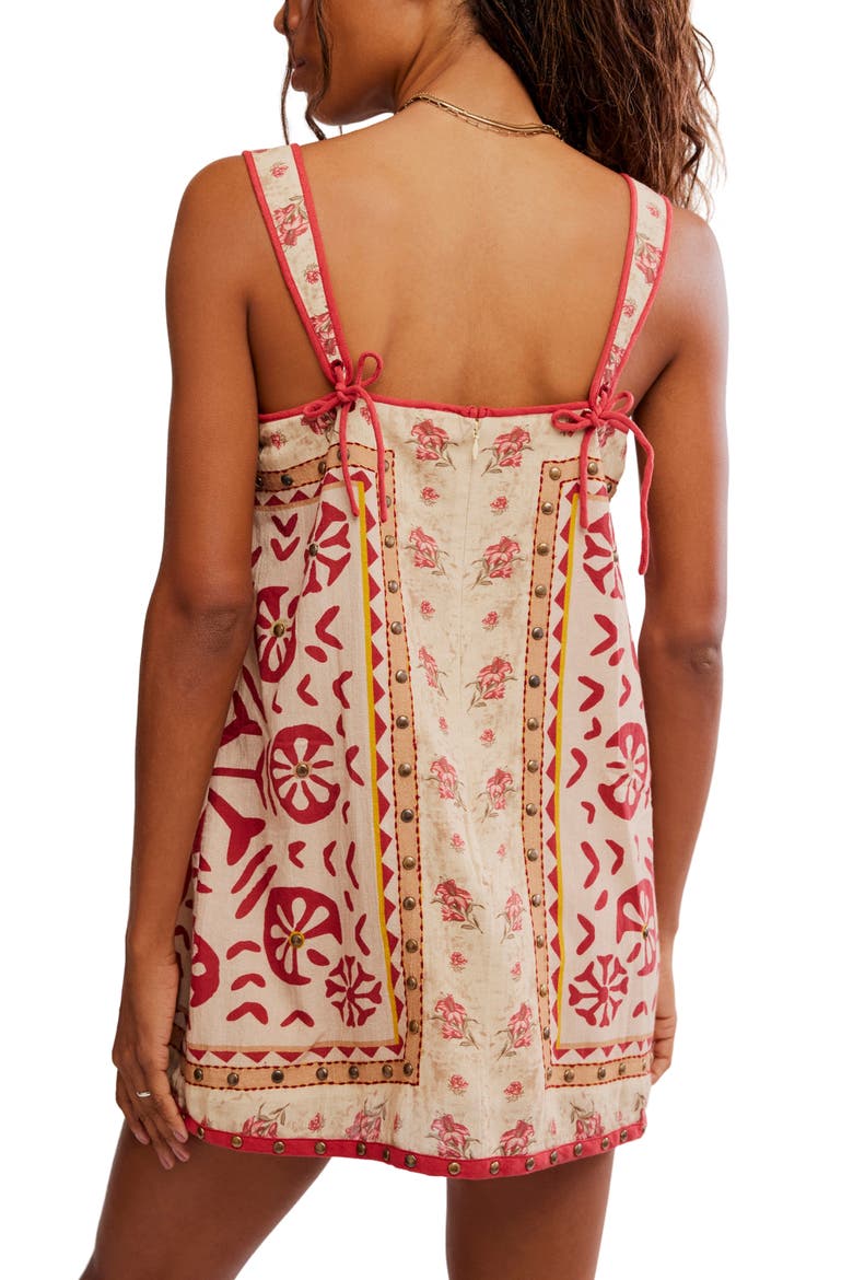 Fleur Minidress, Alternate, color, TEA COMBO