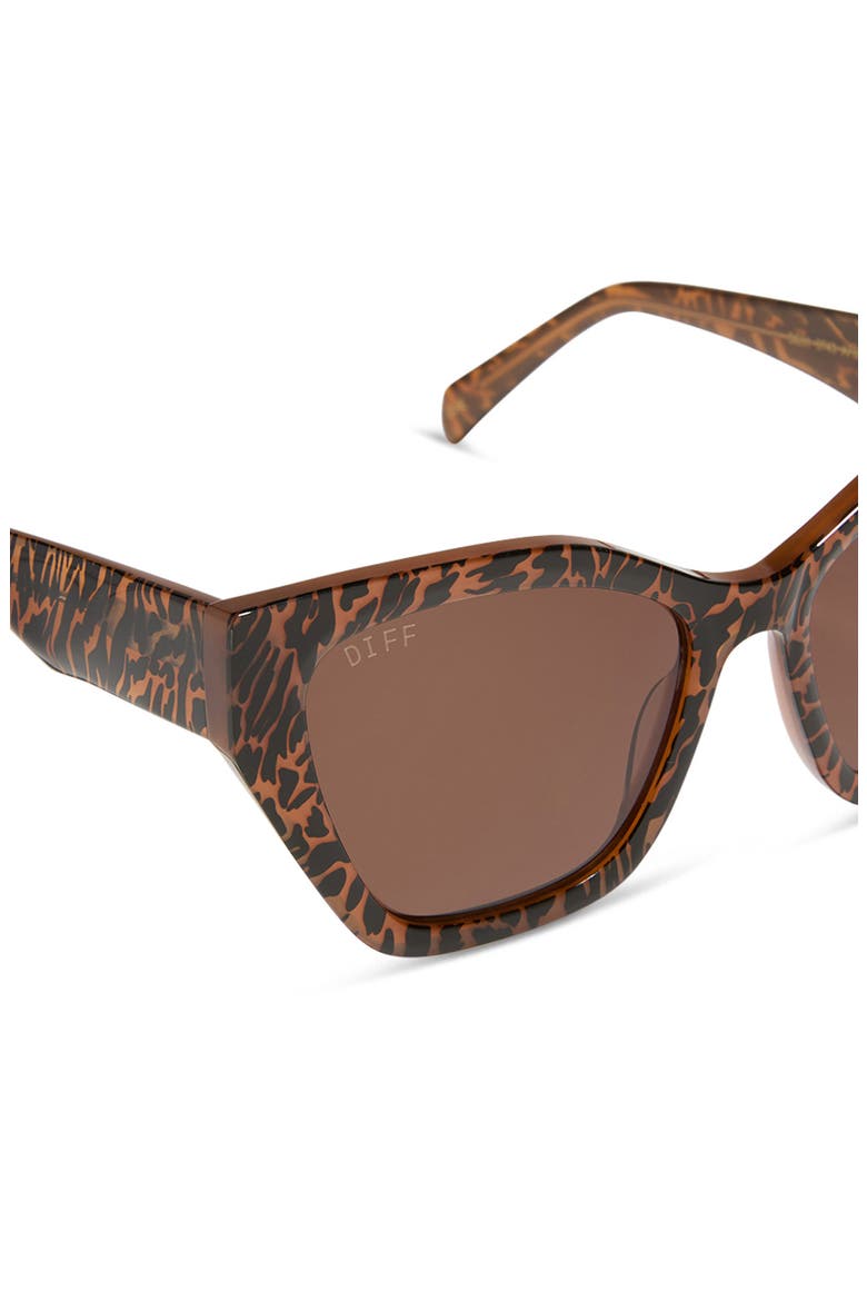 Evie 54mm Cat Eye Sunglasses, Alternate, color, ANIMAL / BROWN