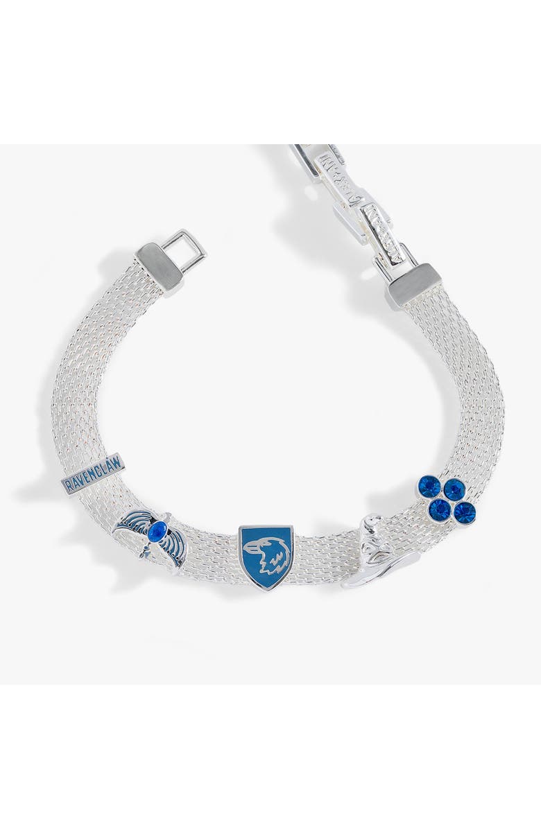 Alex and Ani Harry Potter<sup>™</sup> Ravenclaw Mesh Charm Bracelet, Alternate, color, Silver
