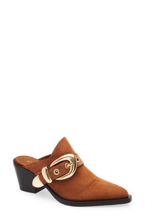 サンダル・ミュール Stuart Weitzman Multicolor fabric SW Bow mules (SC403 GUN) s-l400.jpg