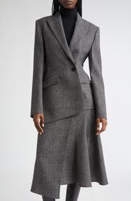 Michael Kors Collection Asymmetric Virgin Wool Blazer
