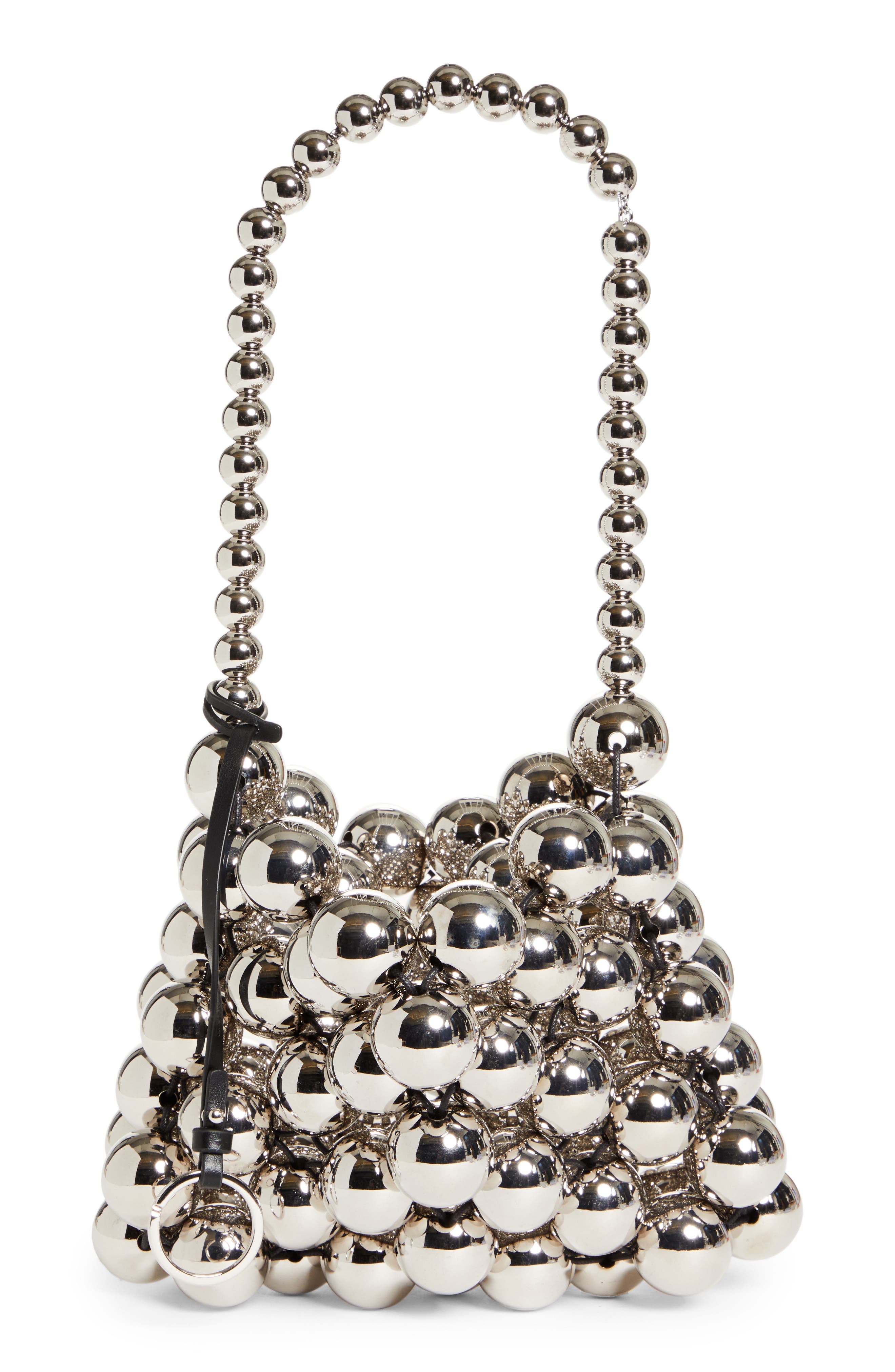 Jil Sander Sphere Beaded Top Handle Bag, Alternate, color, 