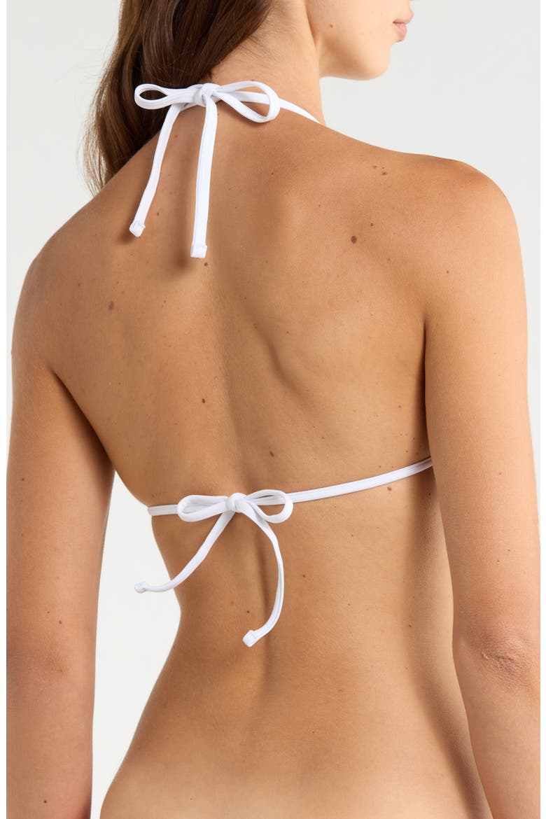 Surf Puff Triangle Bikini Top, Alternate, color, VINTAGE BLUE