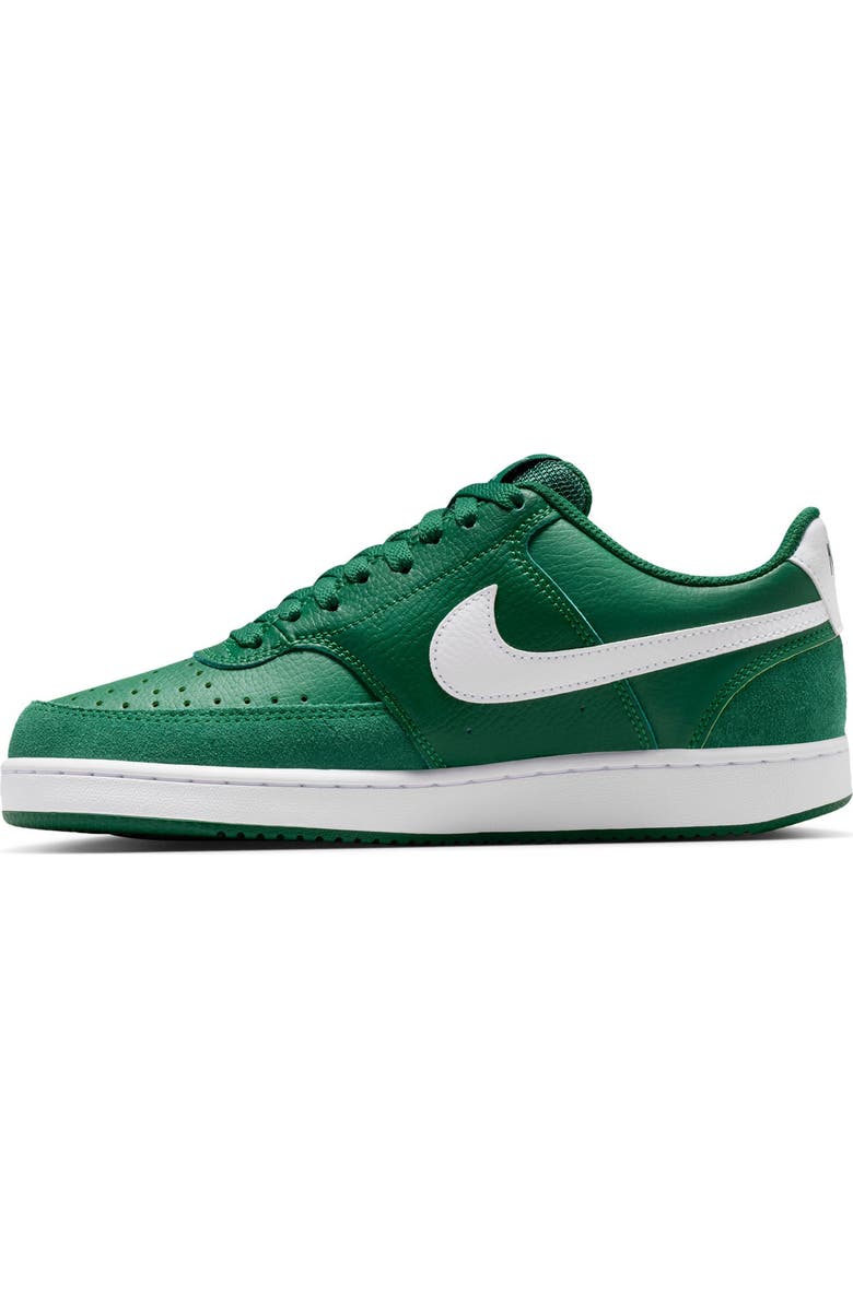Nike Court Vision Low Sneaker, Alternate, color, Gorge Green/ White